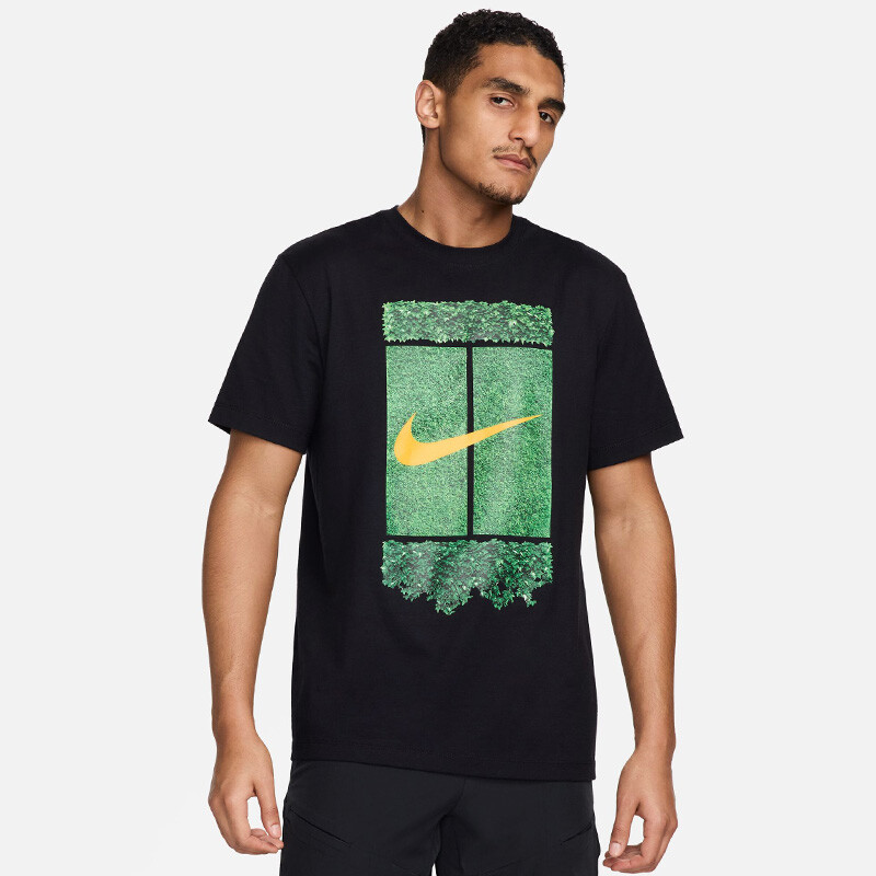 Nike Court Graphic Tee (M) (Black)