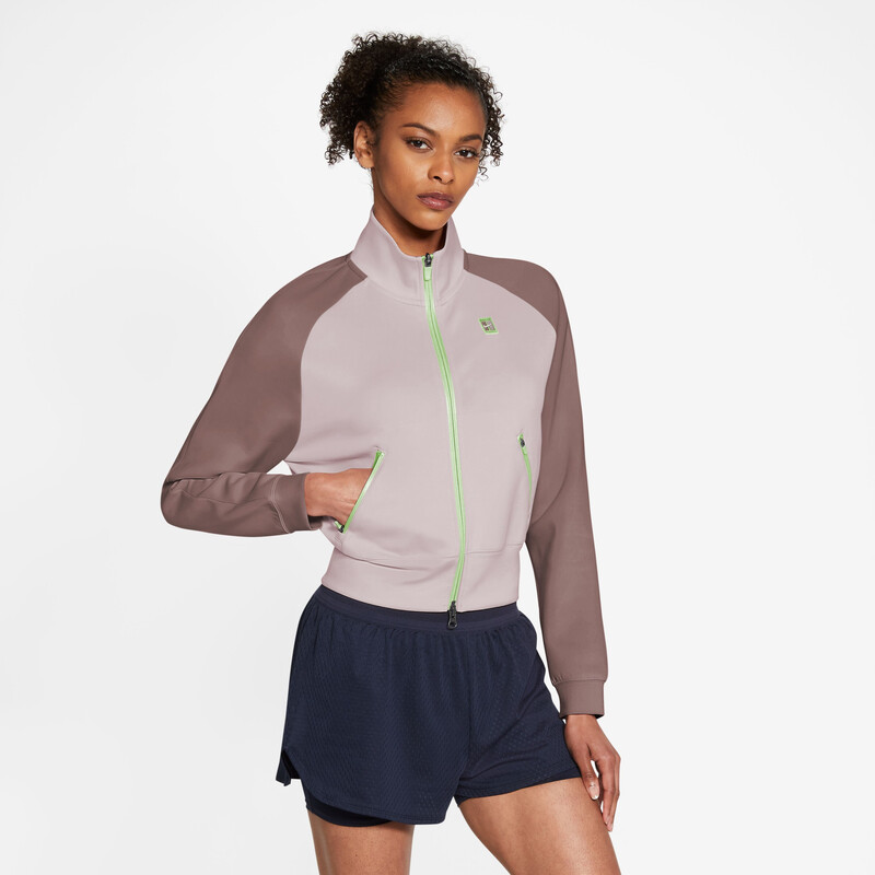 Nike Court Heritage Full-Zip Jacket (W) (Platinum Violet)