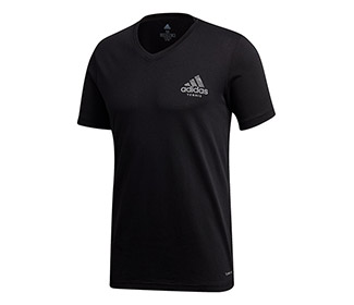 Adidas V-Neck Graphic Tee (M)