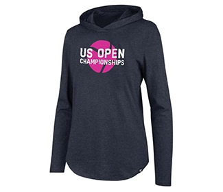 US Open Club Hooded L/S Pullover (W) Grey