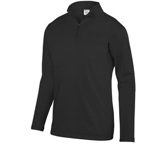 Augusta Wicking Fleece 1/4 Zip Pullover (M) (Black)